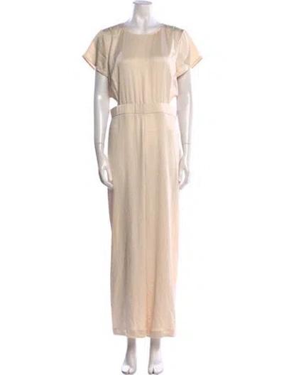 Pre-owned Ba&sh Crew Neck Jumpsuit W/ Tags In Neutral