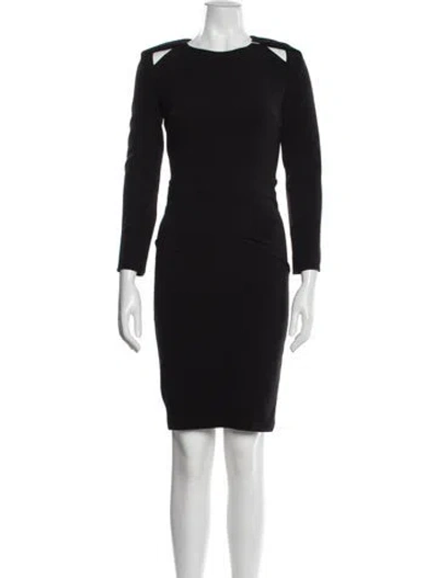 Pre-owned Ba&sh Crew Neck Knee-length Dress W/ Tags In Black