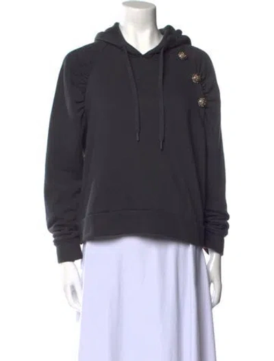 Pre-owned Ba&sh Crew Neck Long Sleeve Sweatshirt In Gray