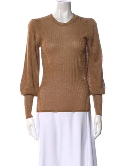 Pre-owned Ba&sh Crew Neck Long Sleeve Top W/ Tags