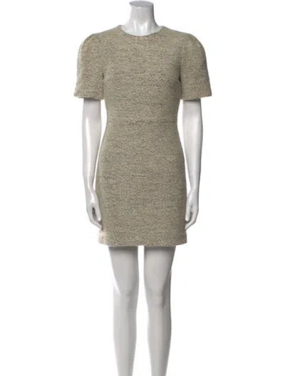 Pre-owned Ba&sh Crew Neck Mini Dress In Neutral