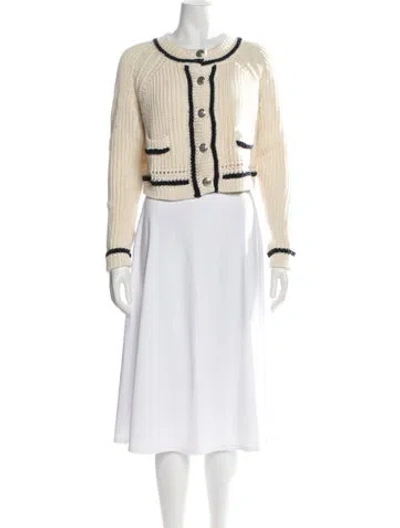 Pre-owned Ba&sh Crew Neck Mini Dress In Neutral
