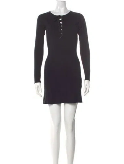 Pre-owned Ba&sh Crew Neck Mini Dress W/ Tags In Gray