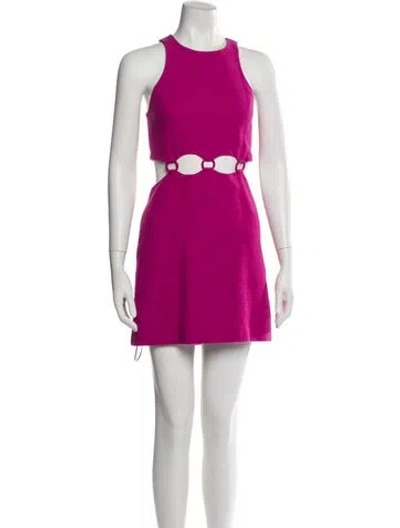 Pre-owned Ba&sh Crew Neck Mini Dress W/ Tags In Pink