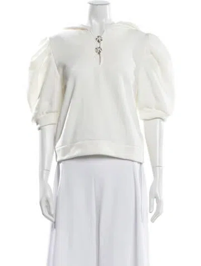 Pre-owned Ba&sh Crew Neck Short Sleeve Hoodie In Neutral