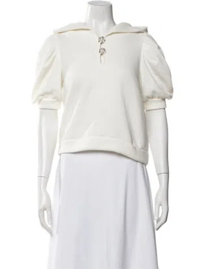 Pre-owned Ba&sh Crew Neck Short Sleeve Top In Neutral