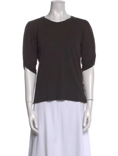 Pre-owned Ba&sh Crew Neck Short Sleeve T-shirt In Gray