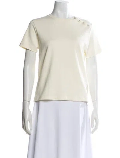 Pre-owned Ba&sh Crew Neck Short Sleeve T-shirt In Neutral