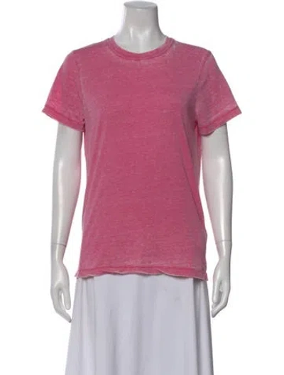 Pre-owned Ba&sh Crew Neck Short Sleeve T-shirt In Pink