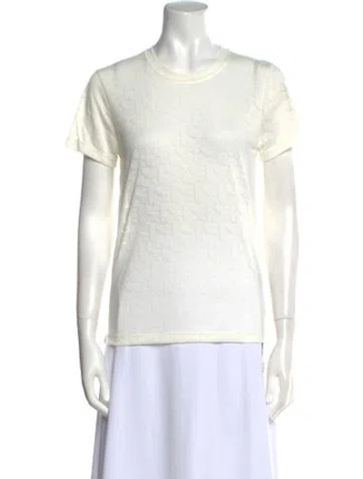 Pre-owned Ba&sh Crew Neck Short Sleeve T-shirt W/ Tags In White