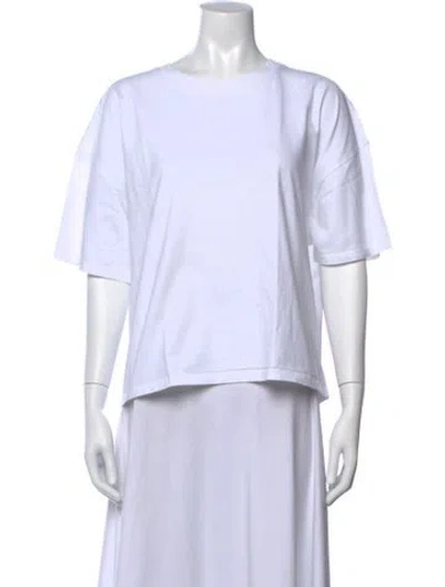 Pre-owned Ba&sh Crew Neck Short Sleeve T-shirt In White