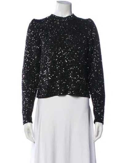 Pre-owned Ba&sh Crew Neck Sweater In Black