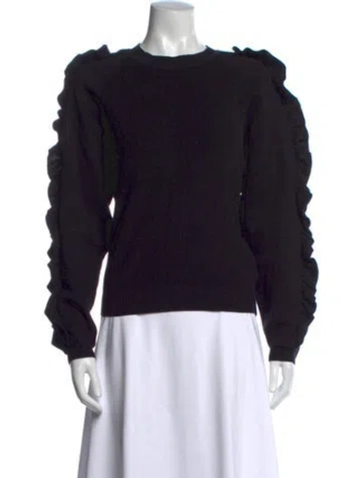 Pre-owned Ba&sh Crew Neck Sweater In Black