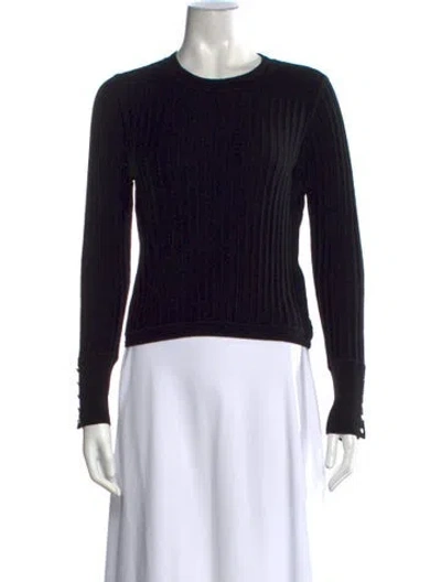 Pre-owned Ba&sh Crew Neck Sweater In Black