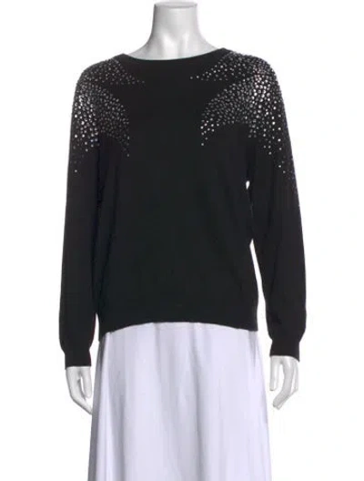 Pre-owned Ba&sh Crew Neck Sweater In Black