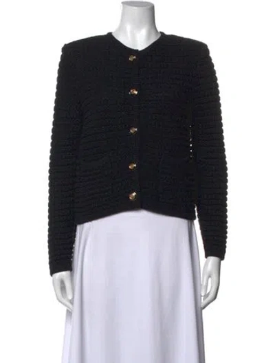 Pre-owned Ba&sh Crew Neck Sweater In Black