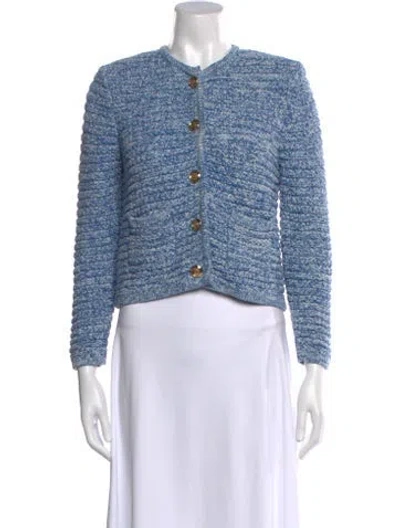 Pre-owned Ba&sh Crew Neck Sweater In Blue