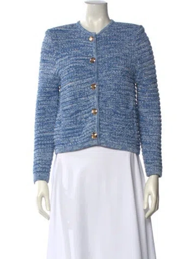 Pre-owned Ba&sh Crew Neck Sweater In Blue