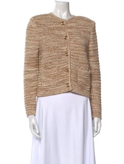 Pre-owned Ba&sh Crew Neck Sweater In Gold