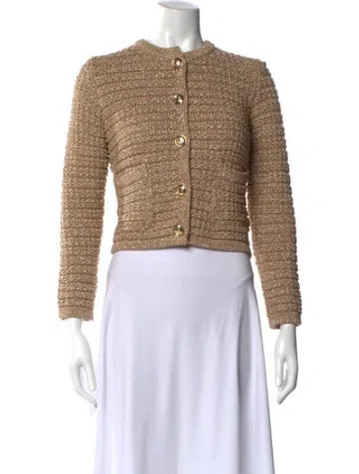 Pre-owned Ba&sh Crew Neck Sweater In Gold