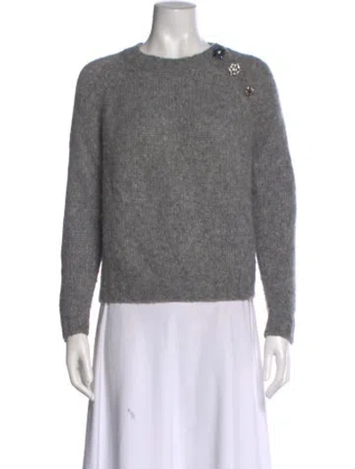 Pre-owned Ba&sh Crew Neck Sweater In Gray