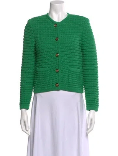 Pre-owned Ba&sh Crew Neck Sweater In Green