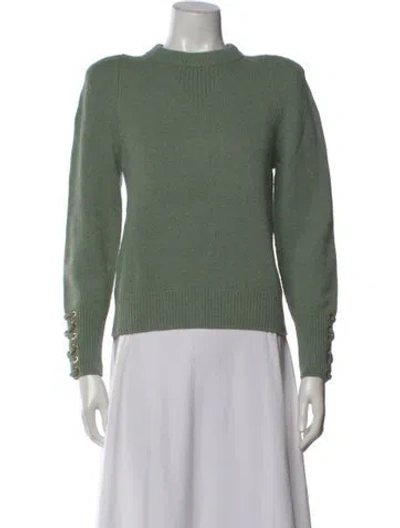 Pre-owned Ba&sh Crew Neck Sweater In Green