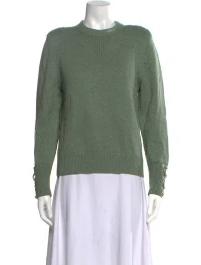 Pre-owned Ba&sh Crew Neck Sweater In Green