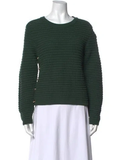 Pre-owned Ba&sh Crew Neck Sweater In Green