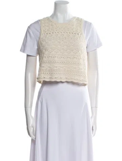 Pre-owned Ba&sh Crew Neck Sweater In Neutral