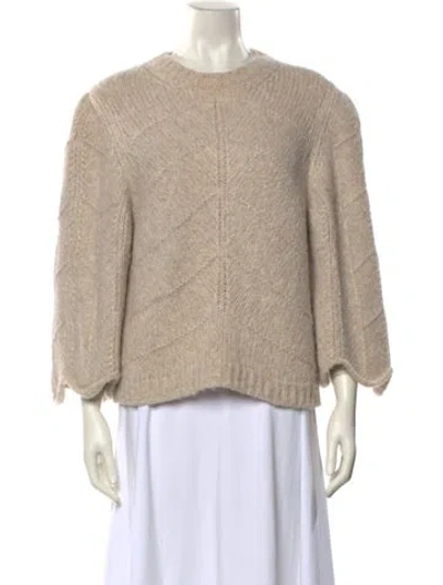 Pre-owned Ba&sh Crew Neck Sweater In Neutral