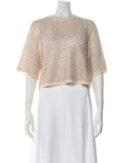 Pre-owned Ba&sh Crew Neck Sweater In Neutral