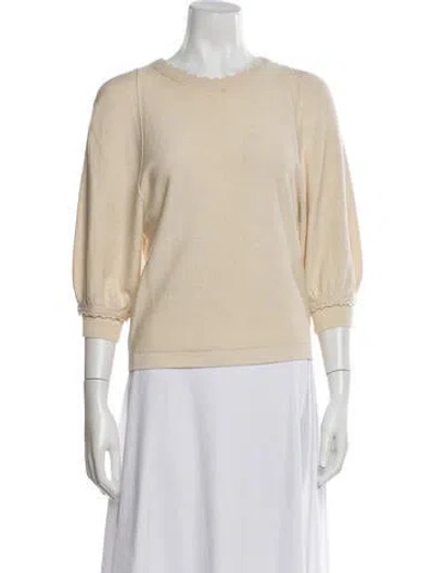 Pre-owned Ba&sh Crew Neck Sweater In Neutral
