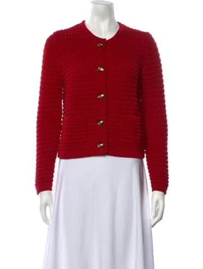 Pre-owned Ba&sh Crew Neck Sweater In Red