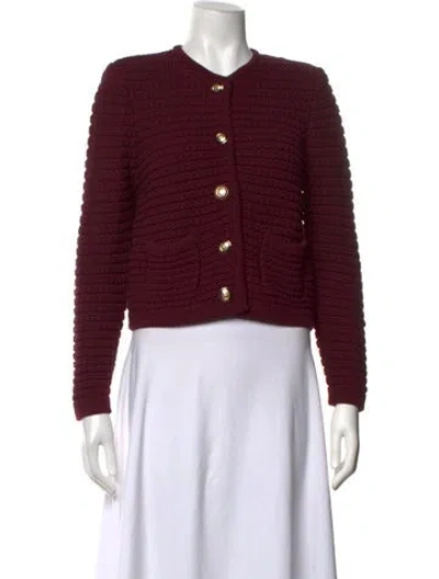 Pre-owned Ba&sh Crew Neck Sweater W/ Tags In Burgundy