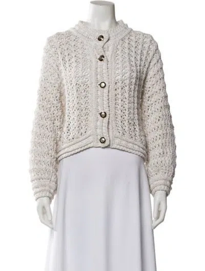 Pre-owned Ba&sh Crew Neck Sweater In White