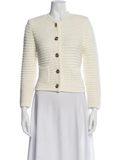 Pre-owned Ba&sh Crew Neck Sweater In White