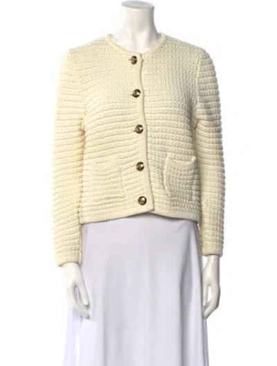 Pre-owned Ba&sh Crew Neck Sweater In White