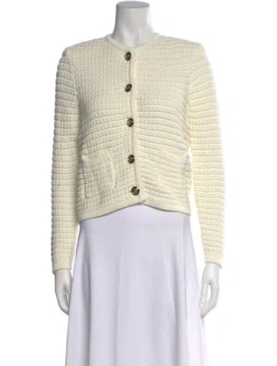 Pre-owned Ba&sh Crew Neck Sweater In White
