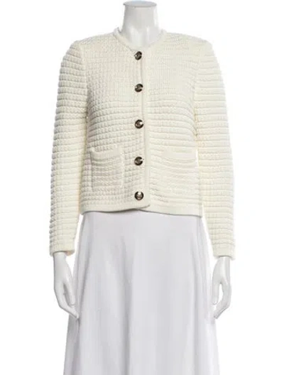 Pre-owned Ba&sh Crew Neck Sweater In White