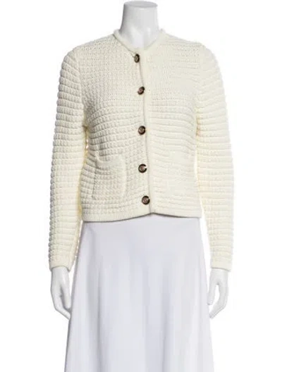 Pre-owned Ba&sh Crew Neck Sweater In White