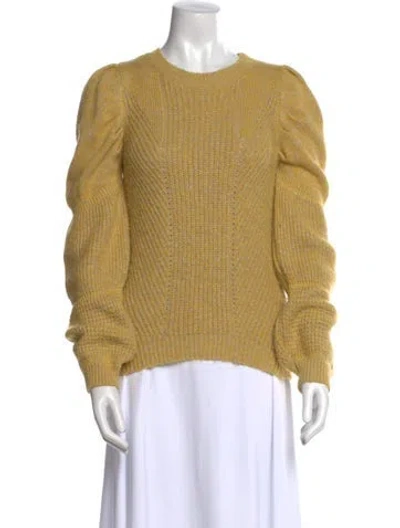 Pre-owned Ba&sh Crew Neck Sweater In Yellow