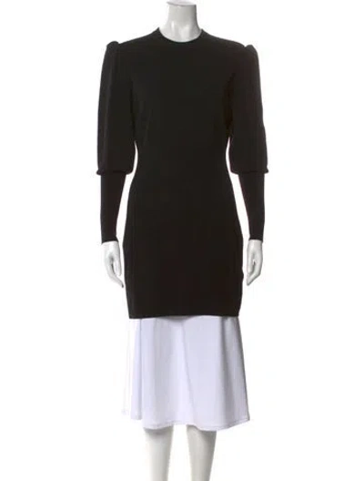 Pre-owned Ba&sh Crew Neck Three-quarter Sleeve Top In Black