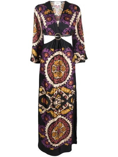 Ba&sh Kleid Mit Blumen-print In Black