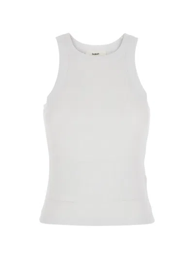 Ba&sh Cynda Ribbed-knit Tank Top In White
