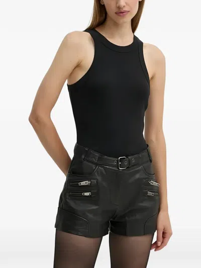 Ba&sh Cynda Round-neck Top In Black