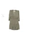Ba&sh Cyrilia V-neck Tiered Dress In Gray