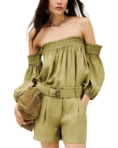 Ba&sh Boat Neck Collar Bustier Dalila For Women In Green