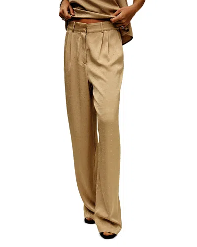 Ba&sh Ba & Sh Deloy Pants In Gold