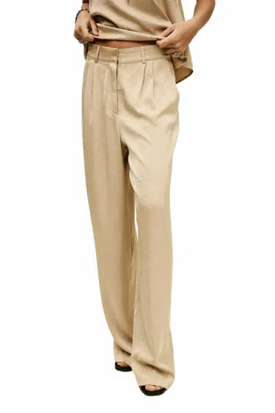 Ba&sh Deloy Pants In Champagne In Brown